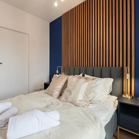 Golden City Haven By Aparo - Nowy Apartament, Winda, Balkon, Szpital Ckd, Uniwersytet Lodž Exteriér fotografie
